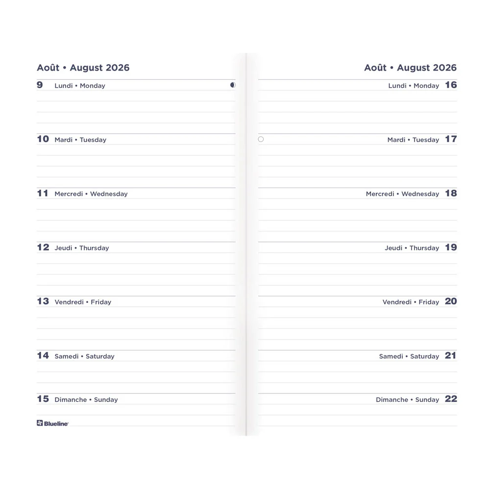 17-Month Two-Week Pocket Planner, Assorted Designs, 2026-2027, Bilingual (CA5626B.ASX-27) - Image 6