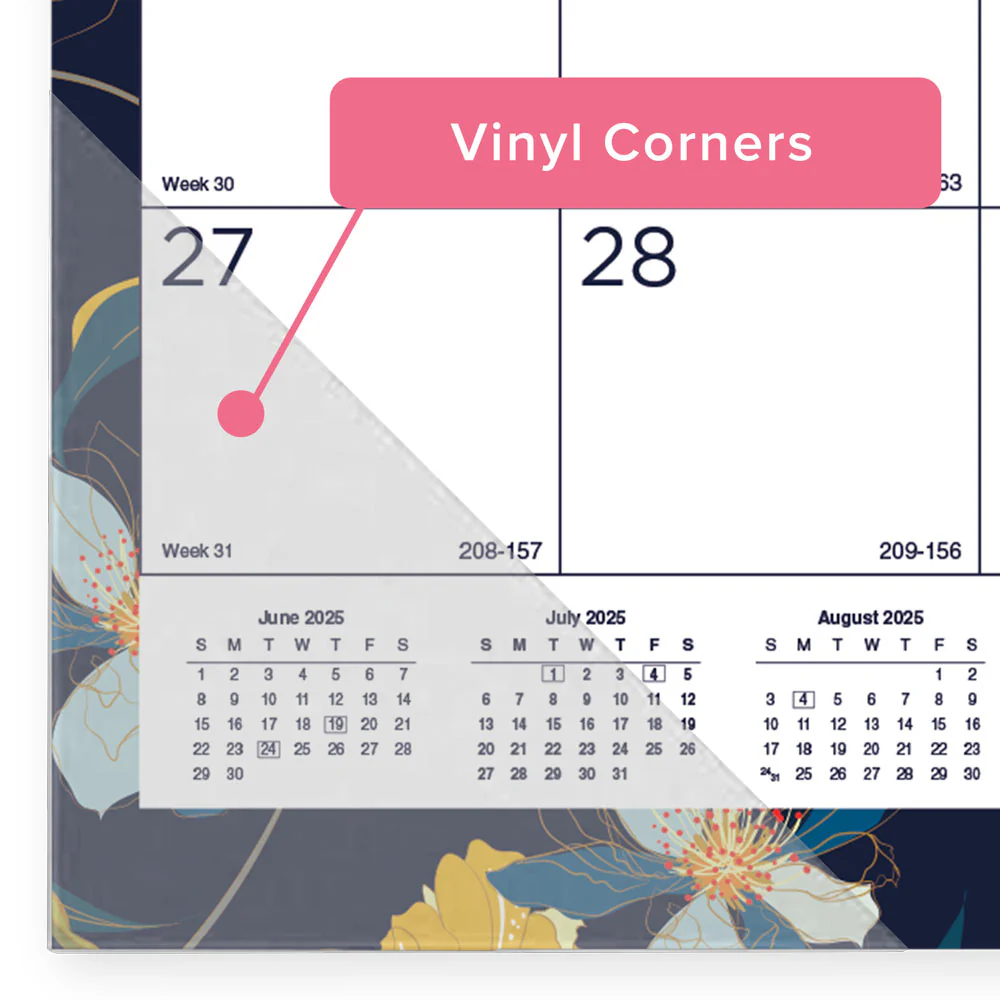 18-Month Academic Monthly Desk Pad Calendar, Blossom, 2026 - 2027, English (CA1716BD-27) - Image 4