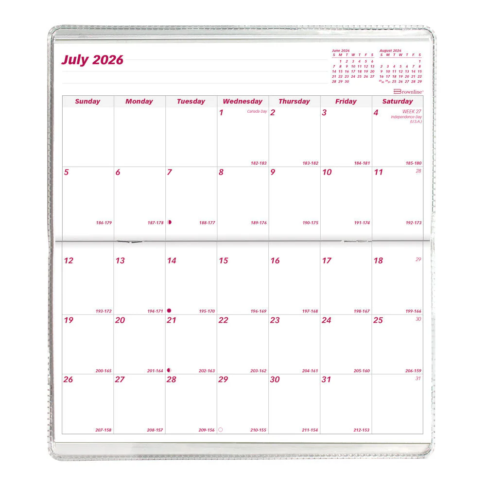 18-Month Pocket Planner, Assorted Animal Designs, 2026-2027, English (CA412.ASX-27) - Image 3