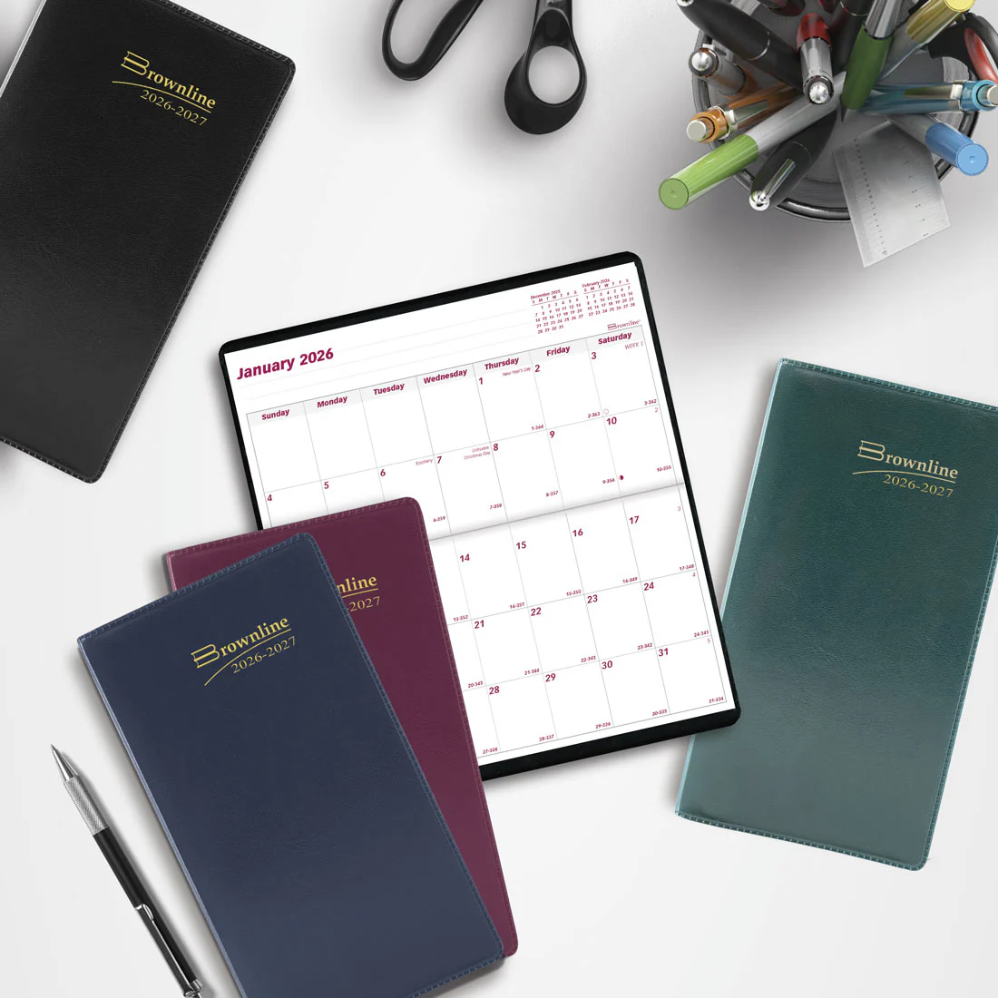 Two-Year Monthly Pocket Planner, Assorted Colours, 2026-2027 - English (CA24.AST-26)<br>*2026-27 Edition now sold out - Image 3
