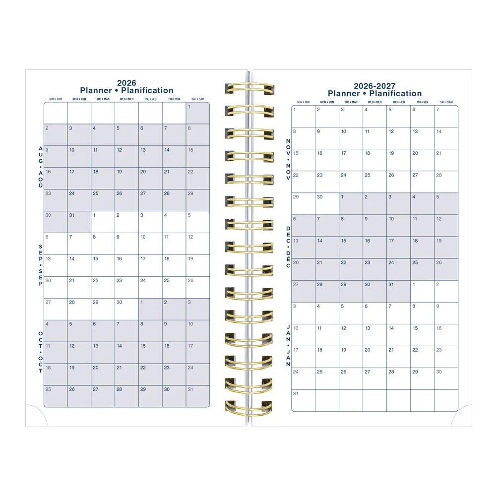 Academic Daily Planner, Blossom, 2026 - 2027, Bilingual (CA214BPG.01-27, CA214BPG.02-27) - Image 20