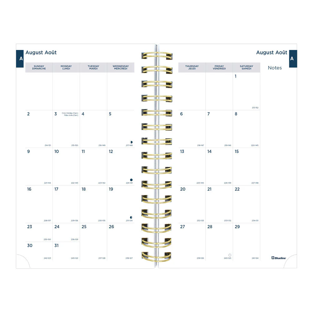 Academic Daily Planner, Blossom, 2026 - 2027, Bilingual (CA214BPG.01-27, CA214BPG.02-27) - Image 4