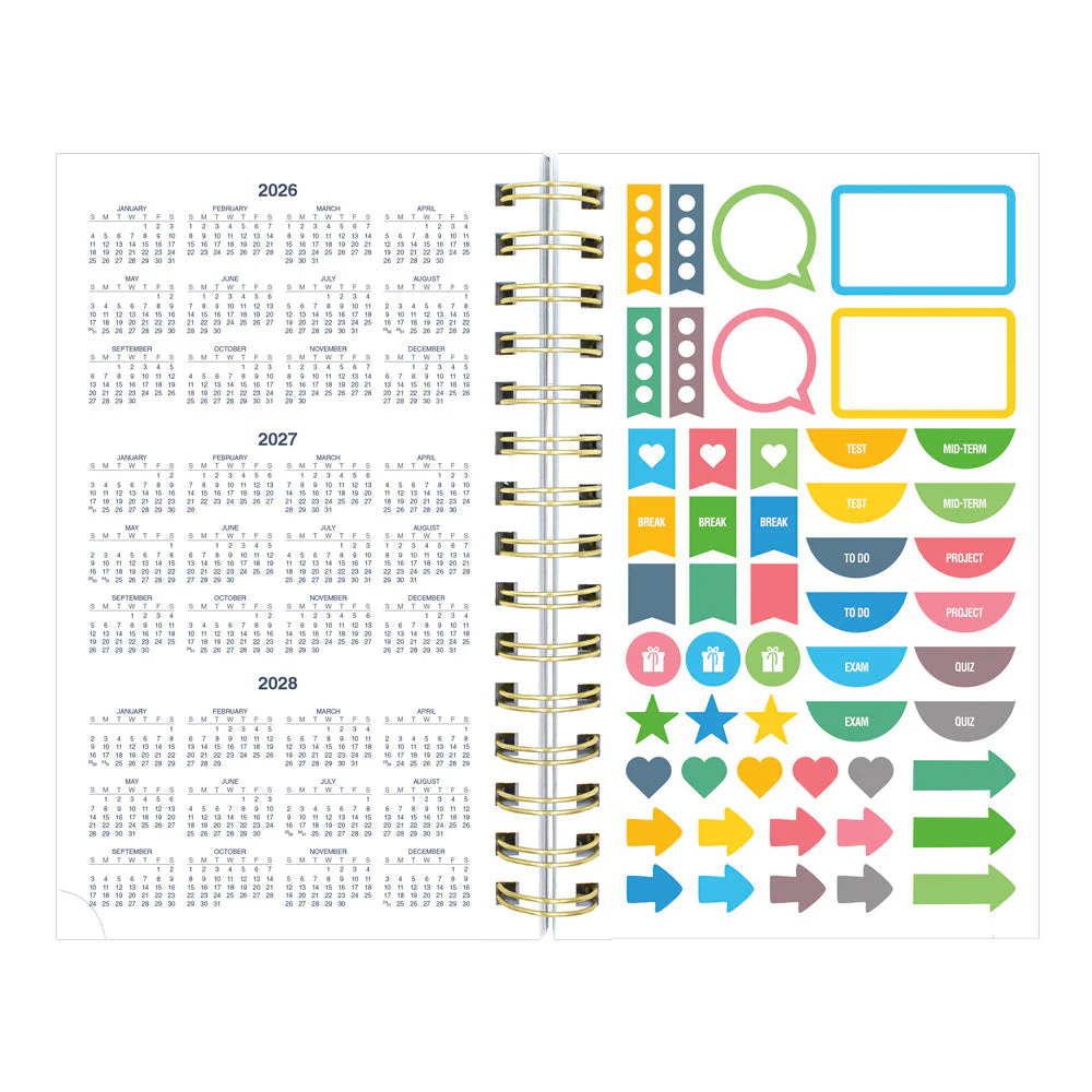 Academic Daily Planner, Blossom, 2026 - 2027, English (CA214PG.01-27, CA214PG.02-27) - Image 14
