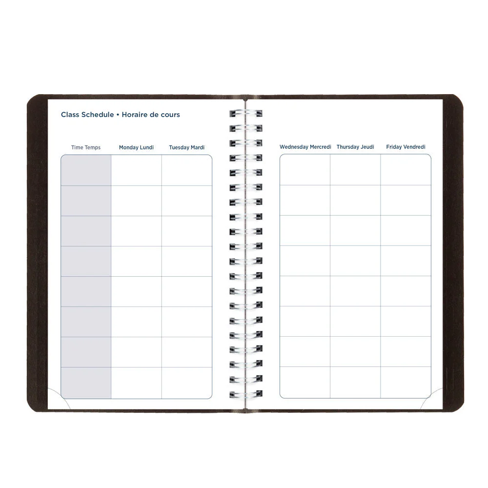 Academic Daily Planner, Classic Black, 2026-2027, Bilingual (CA201B.BLK-27) - Image 6