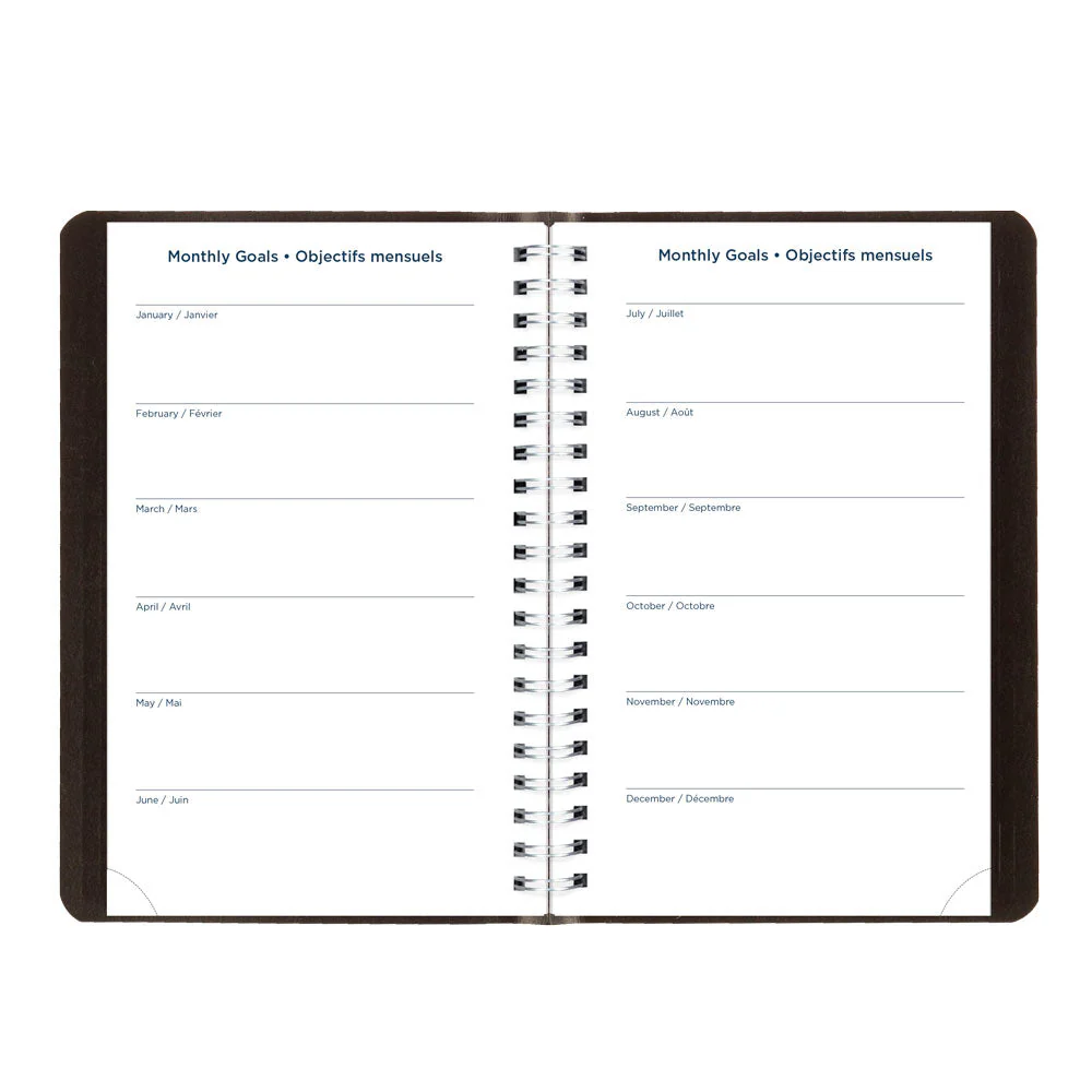 Academic Daily Planner, Classic Black, 2026-2027, Bilingual (CA201B.BLK-27) - Image 8