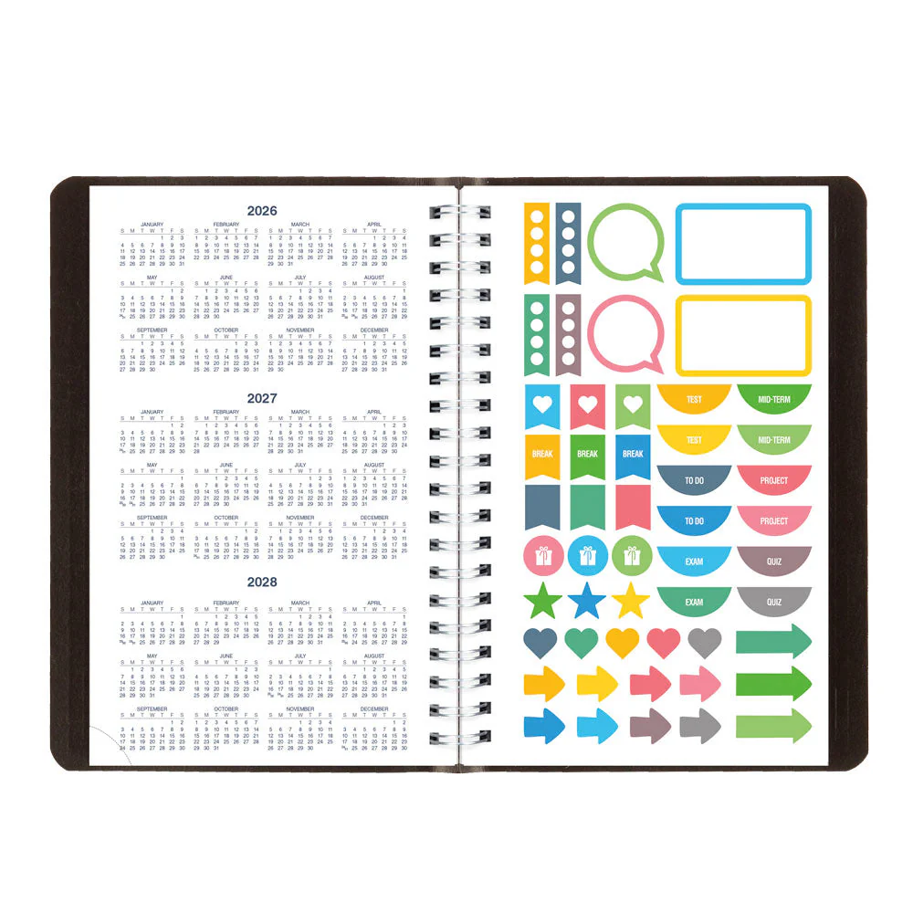 Academic Daily Planner, Classic Black, 2026-2027, English (CA201.BLK-27) - Image 14