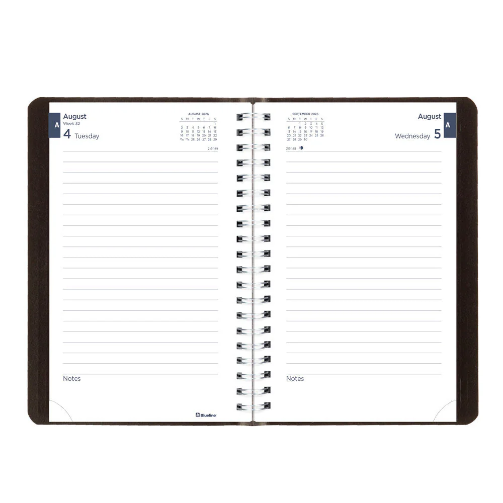 Academic Daily Planner, Classic Black, 2026-2027, English (CA201.BLK-27) - Image 3