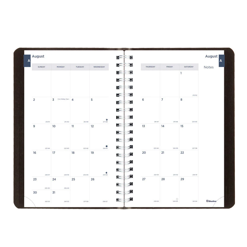 Academic Daily Planner, Classic Black, 2026-2027, English (CA201.BLK-27) - Image 4