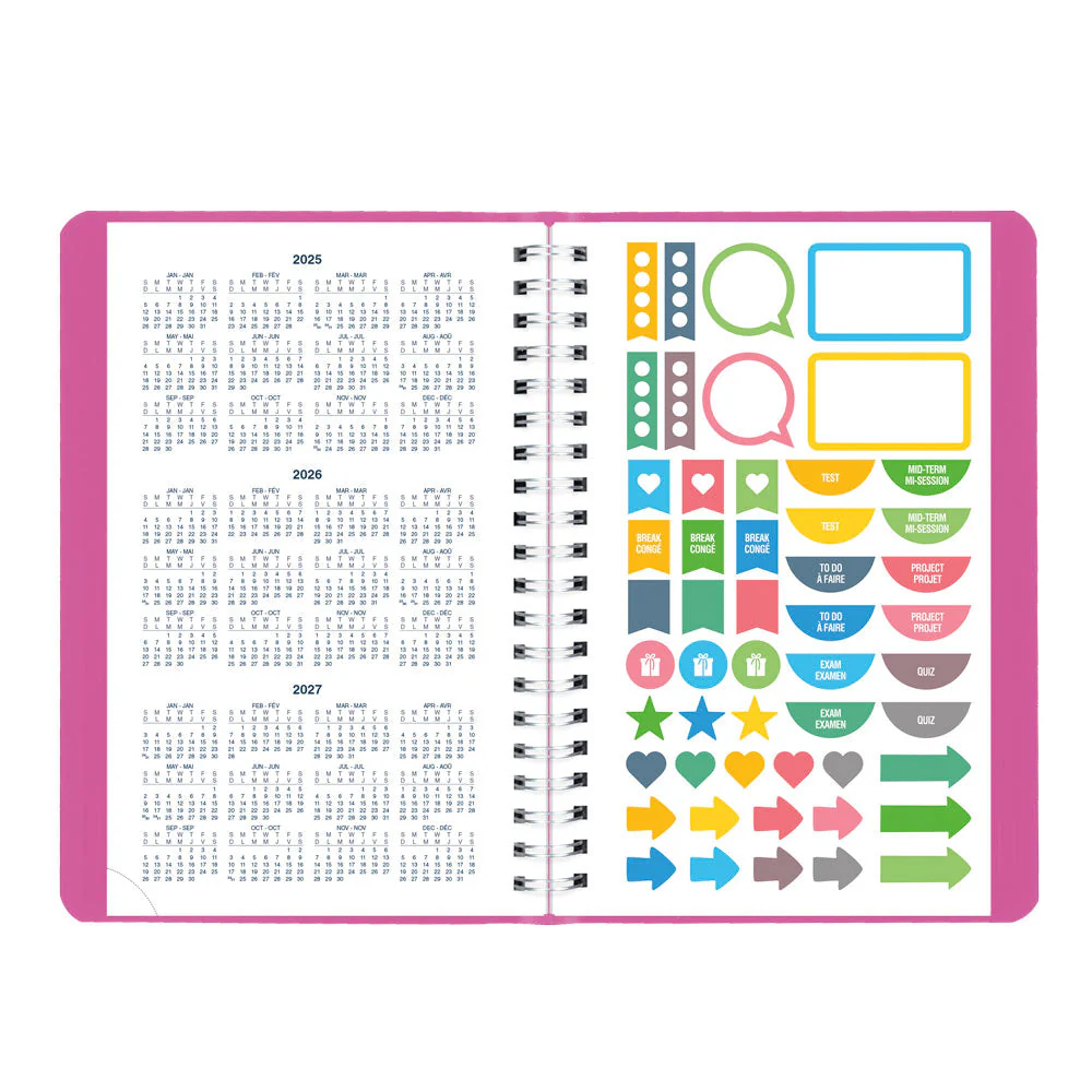 Academic Daily Planner, Fashion, 2026 - 2027, Bilingual (CA201BF.01-27, CA201BF.02-27, CA201BF.03-27) - Image 14