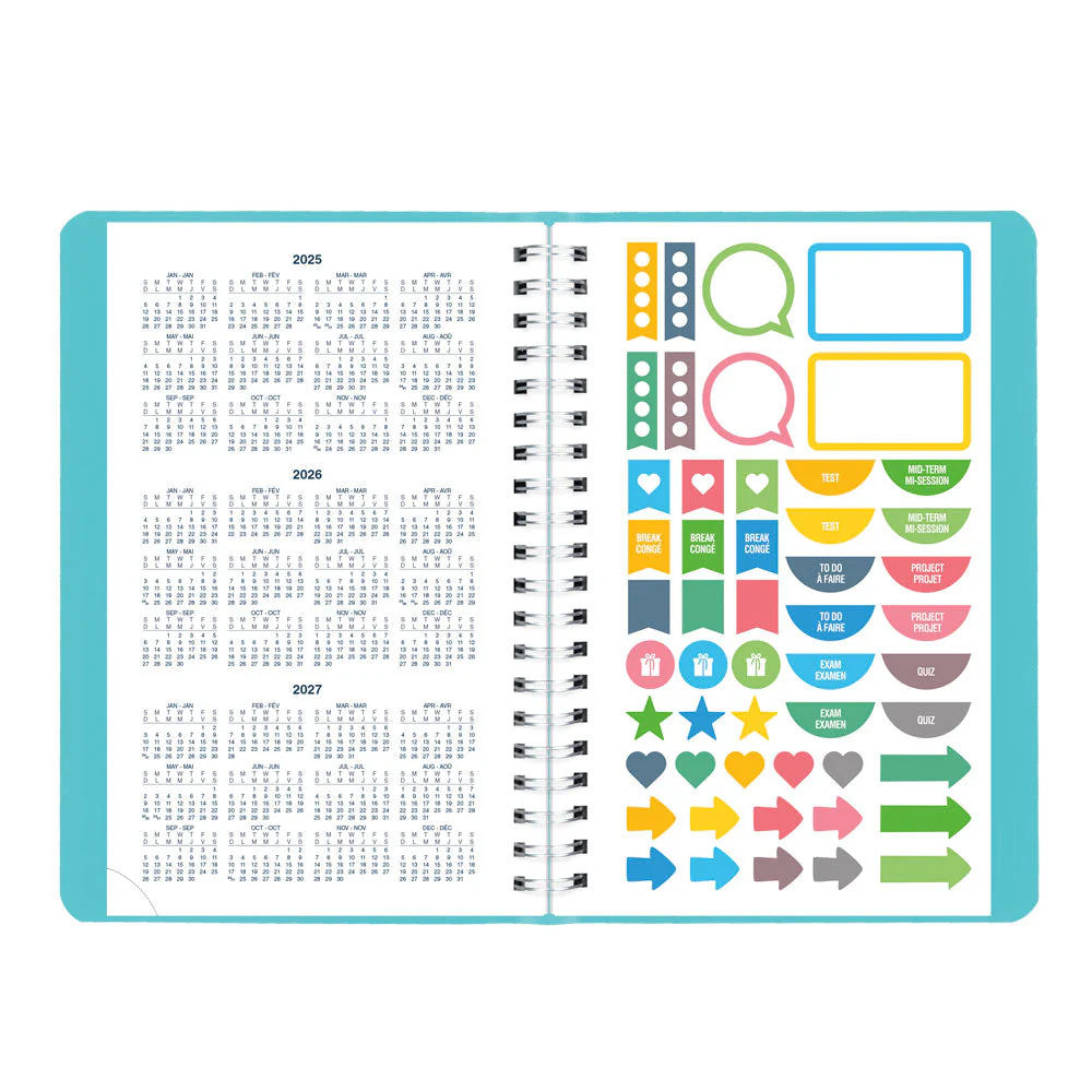 Academic Daily Planner, Fashion, 2026 - 2027, Bilingual (CA201BF.01-27, CA201BF.02-27, CA201BF.03-27) - Image 29