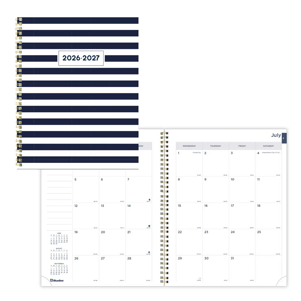 Academic Monthly Planner, Nautical, 2026 - 2027, English (CA714PH.02-27, CA714PH.03-27)