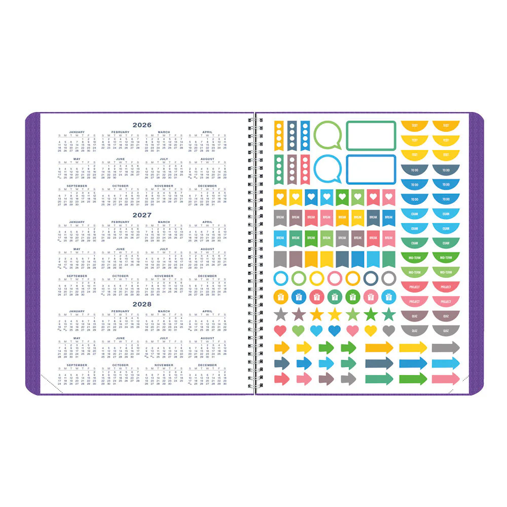 Academic Monthly Planner, DuraFlex, 2026 - 2027, English (CA701V.BLK-27, CA701V.BLU-27, CA701V.PUR-27) - Image 21
