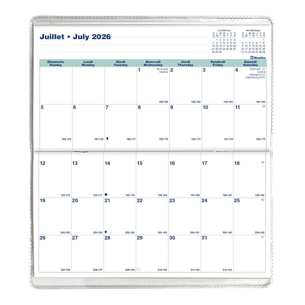 18-Month Pocket Planner, Assorted Animal Designs, 2026-2027, Bilingual (CA412B.ASX-27) - Image 3