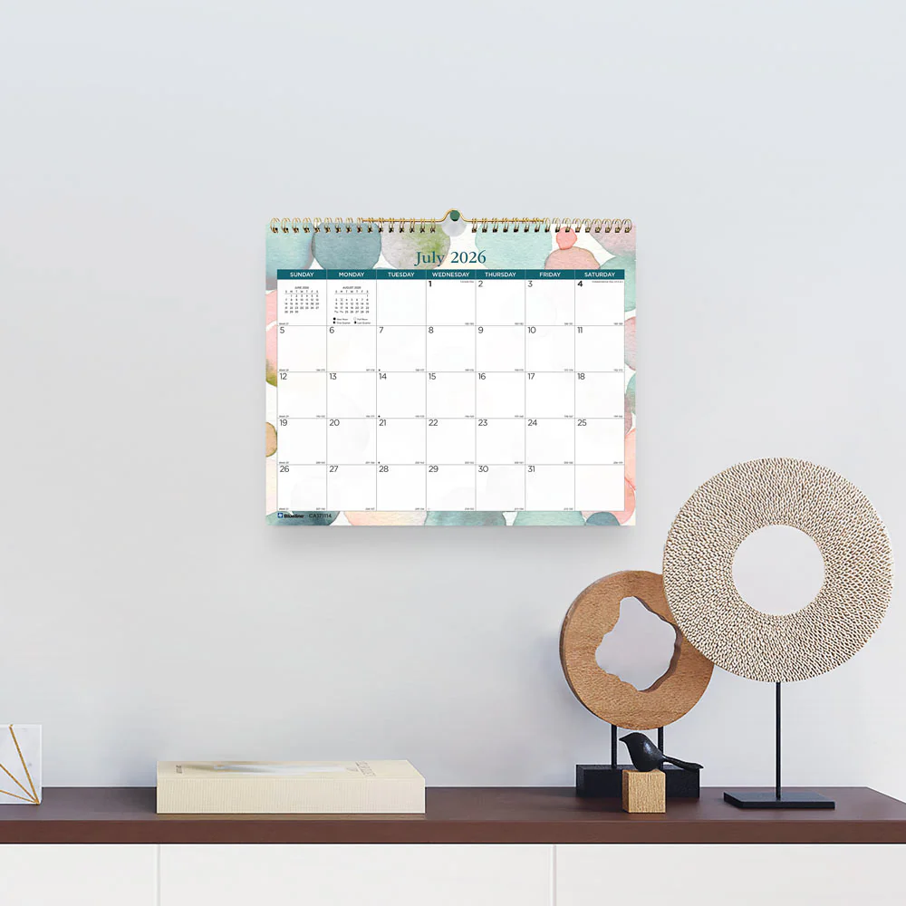 Academic Monthly Small Wall Calendar 2026-2027, English, Splash (CA171114-27) - Image 5
