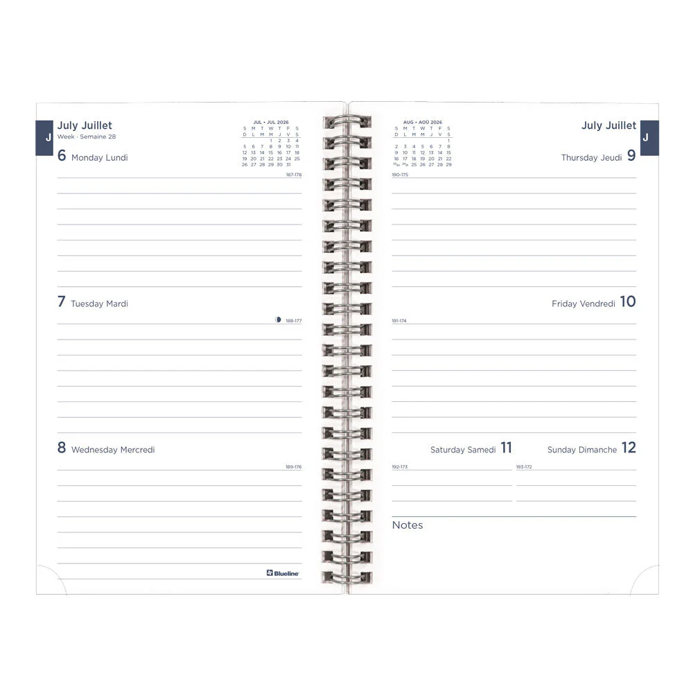 Academic Weekly Planner, Animal, 2026 - 2027, Bilingual (CA114BPA.01-27, CA114BPA.02-27) - Image 3