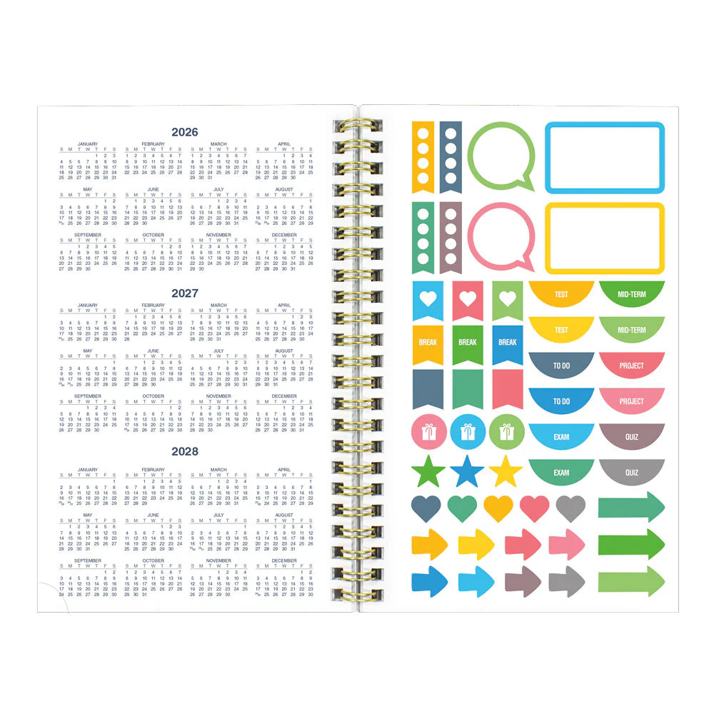 Academic Weekly Planner, Blossom, 2026 - 2027, English (CA114PG.01-27, CA114PG.02-27) - Image 19