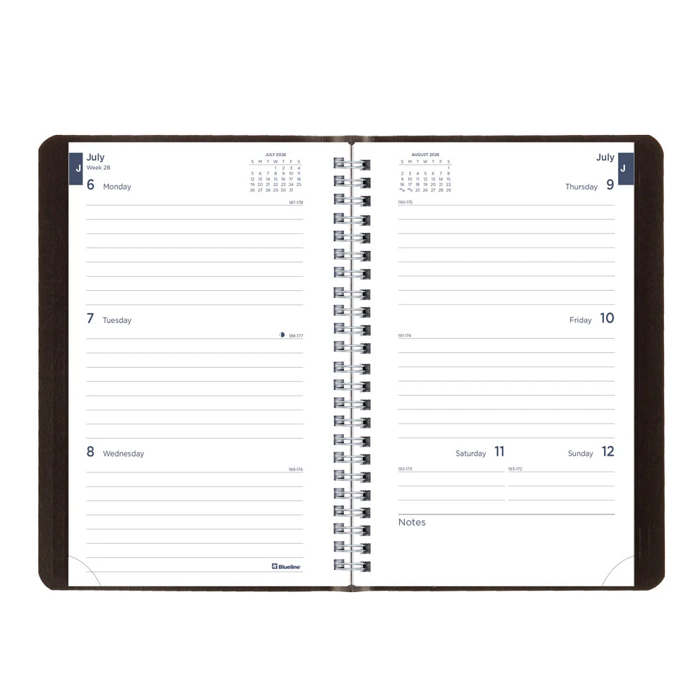 Academic Weekly Planner, Classic Black, 2026-2027, English (CA101.BLK-27) - Image 3