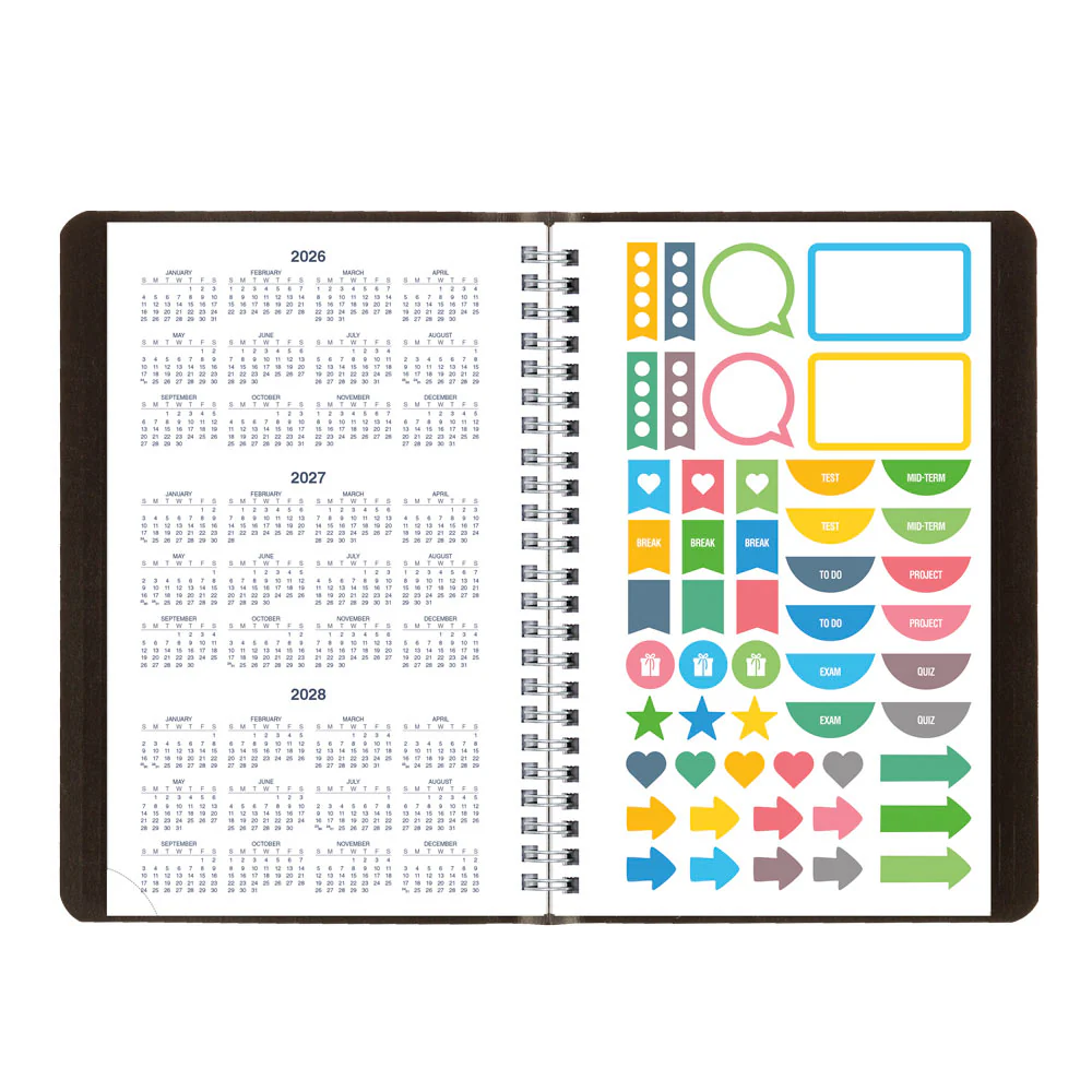 Academic Weekly Planner, Classic Black, 2026-2027, English (CA101.BLK-27) - Image 9