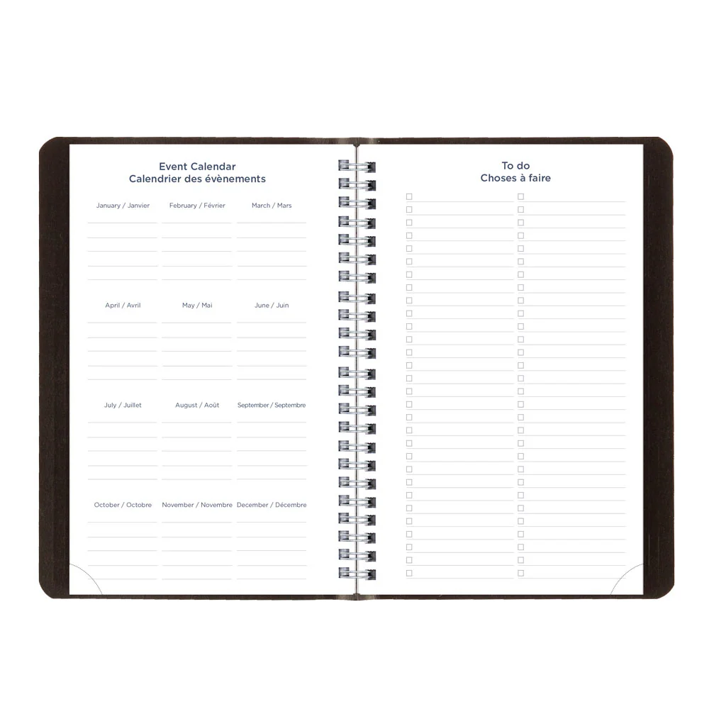 Academic Weekly Planner, Classic Black, 2026-2027, Bilingual (CA101B.BLK-27) - Image 6