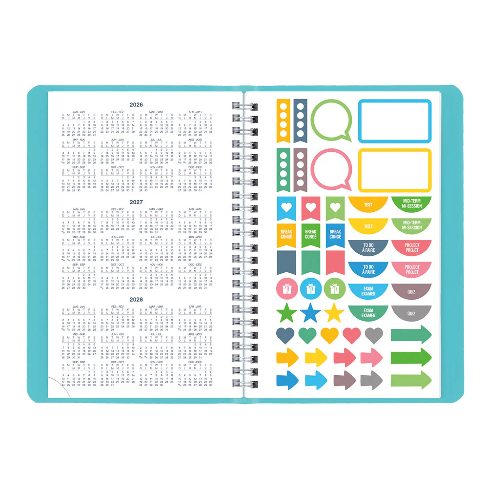 Academic Weekly Planner, Fashion, 2026 - 2027, Bilingual (CA101BF.01-27, CA101BF.02-27, CA101BF.03-27) - Image 19