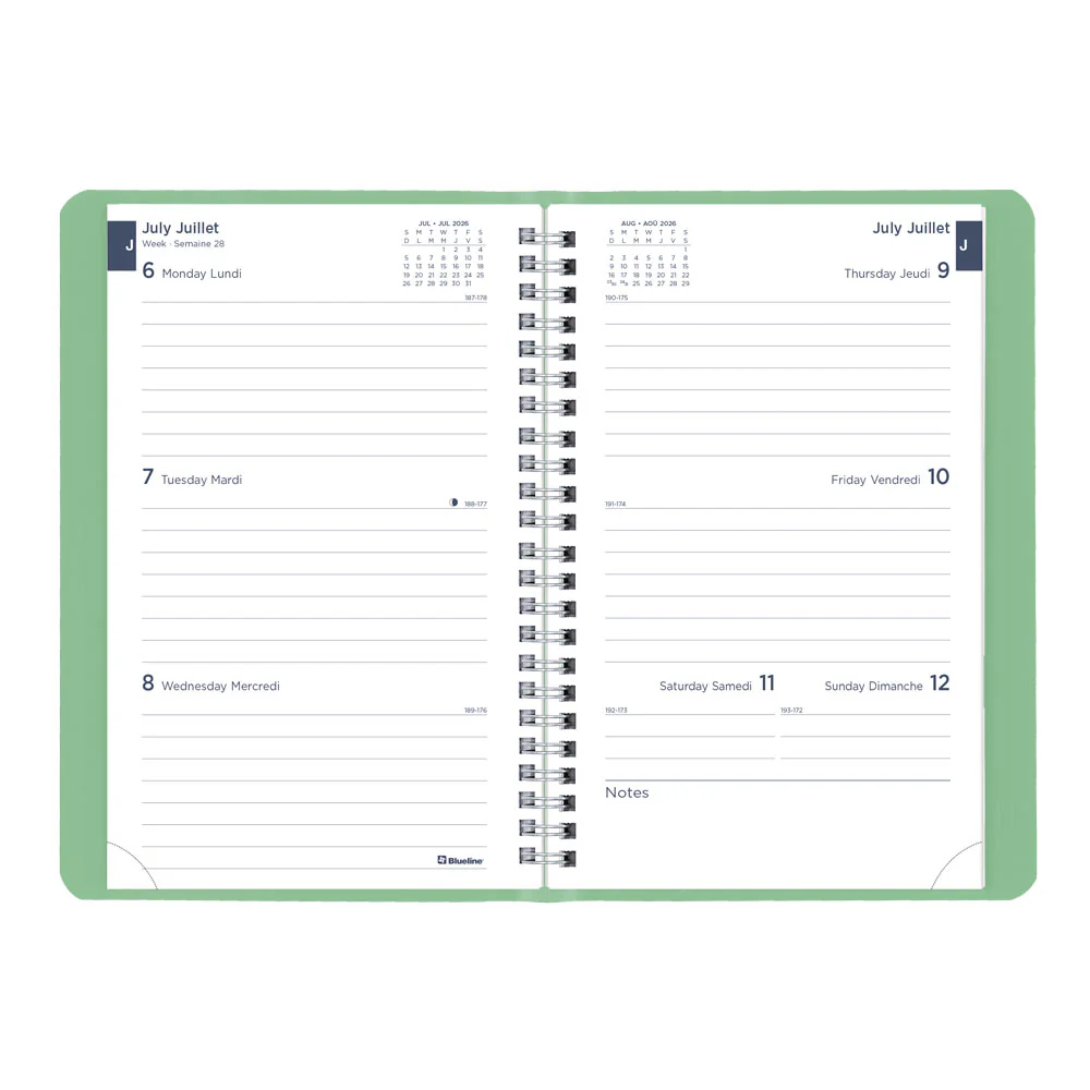 Academic Weekly Planner, Fashion, 2026 - 2027, Bilingual (CA101BF.01-27, CA101BF.02-27, CA101BF.03-27) - Image 23