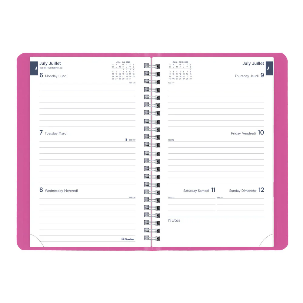 Academic Weekly Planner, Fashion, 2026 - 2027, Bilingual (CA101BF.01-27, CA101BF.02-27, CA101BF.03-27) - Image 3
