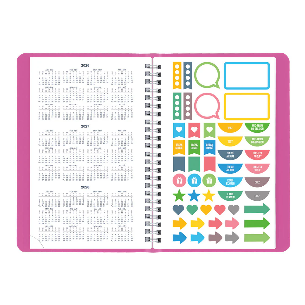 Academic Weekly Planner, Fashion, 2026 - 2027, Bilingual (CA101BF.01-27, CA101BF.02-27, CA101BF.03-27) - Image 9