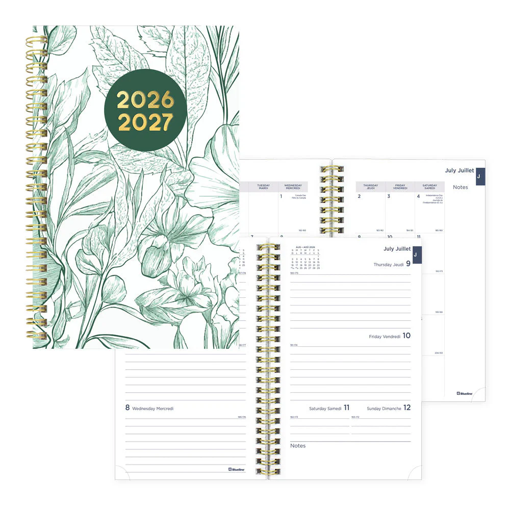 Academic Weekly Planner, Floral, 2026 - 2027, Bilingual (CA114BPM.01-27, CA114BPM.02-27) - Image 11
