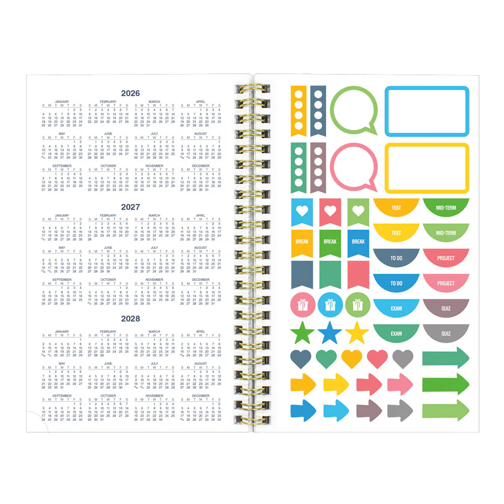Academic Weekly Planner, Floral, 2026 - 2027, English (CA114PM.01-27, CA114PM.02-27) - Image 19