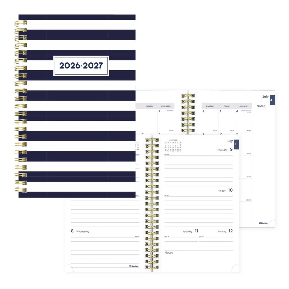Academic Weekly Planner, Nautical, 2026 - 2027, English (CA114PH.02-27, CA114PH.03-27)