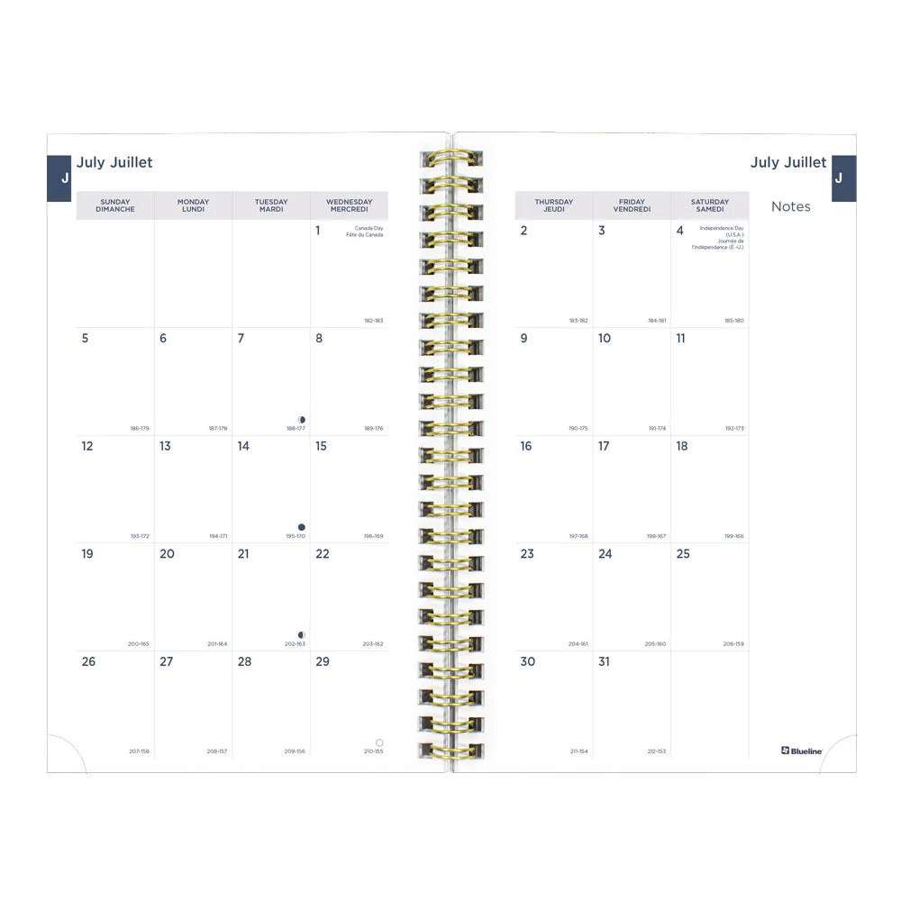 Academic Weekly Planner, Blossom, 2026 - 2027, Bilingual (CA114BPG.01-27, CA114BPG.02-27) - Image 4