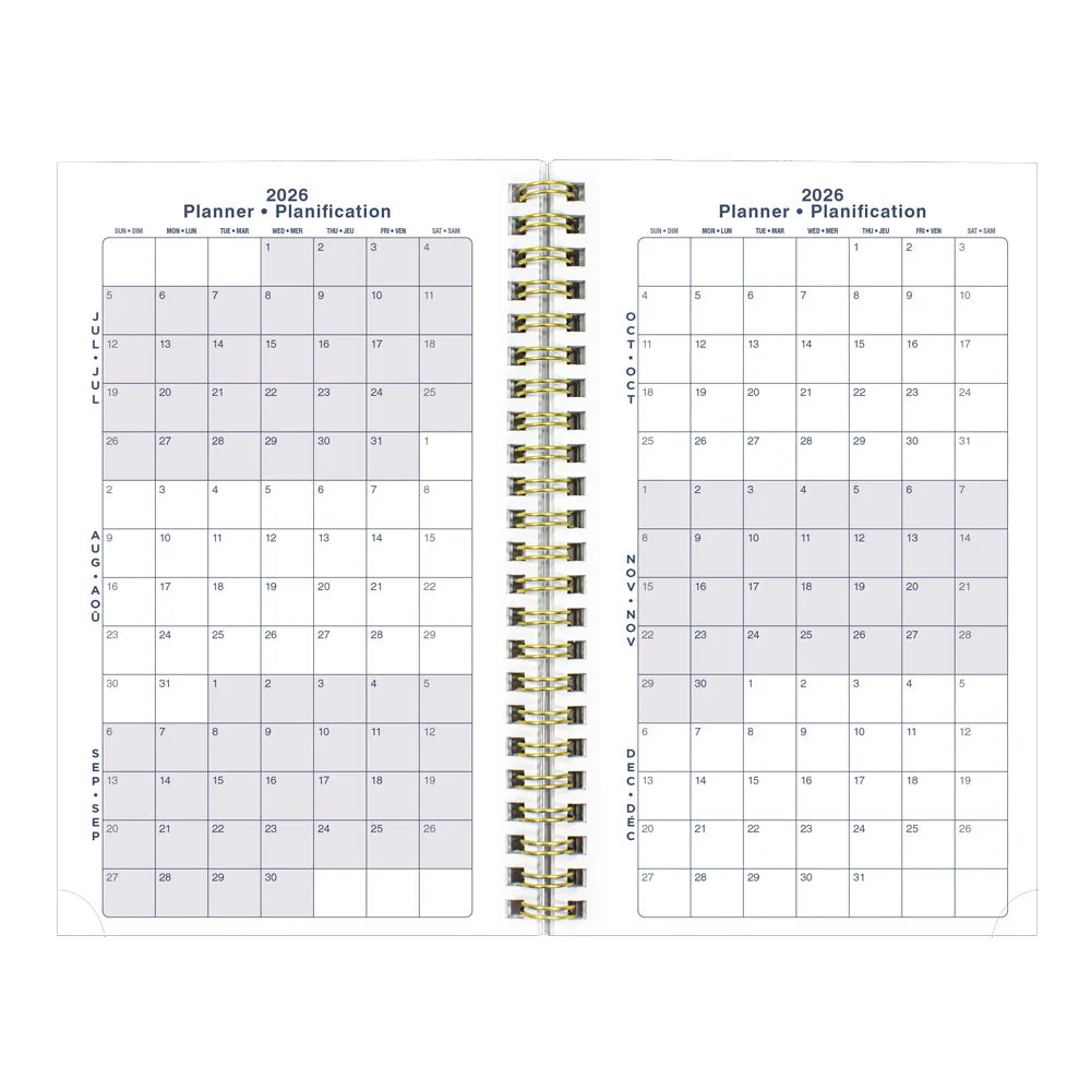 Academic Weekly Planner, Blossom, 2026 - 2027, Bilingual (CA114BPG.01-27, CA114BPG.02-27) - Image 5