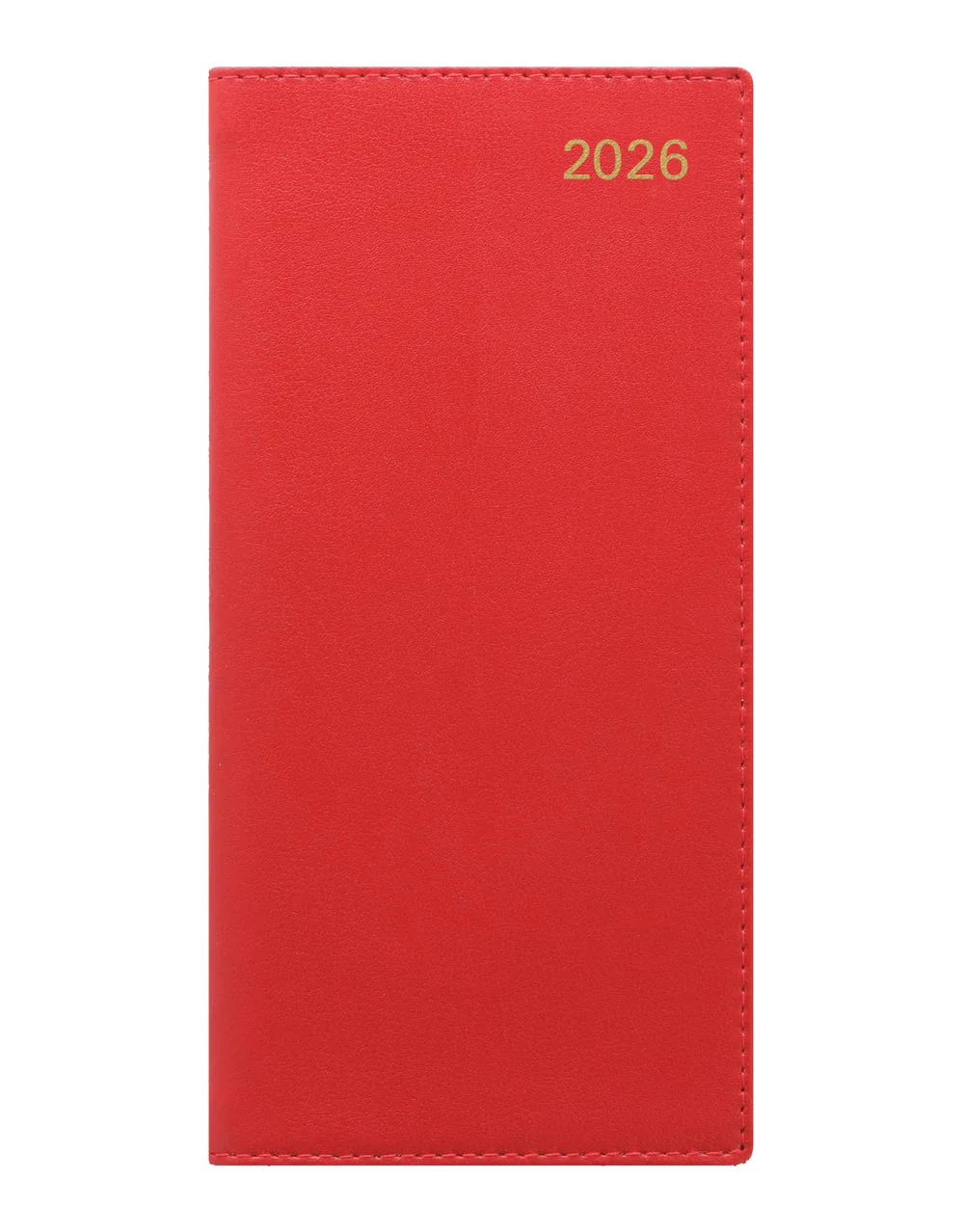 Belgravia Slim Landscape Week to View Leather Diary with Appointments and Planners 2026 - English