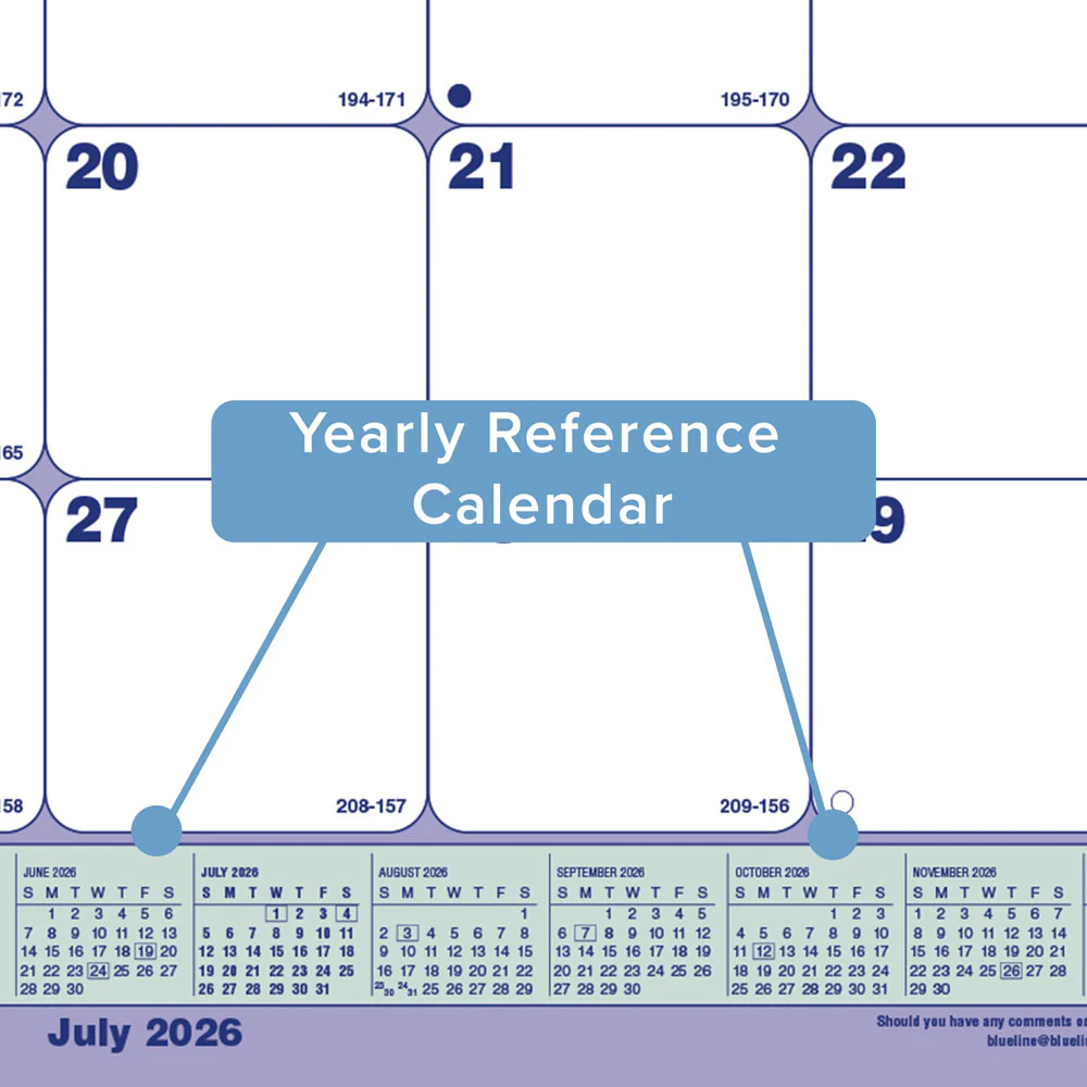 Academic Monthly Desk Pad Calendar, Classic, 2026 - 2027, English (CA181731-27) - Image 5