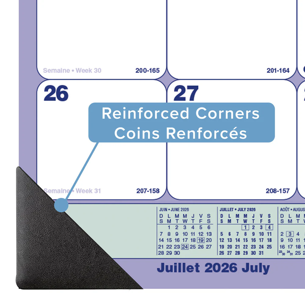 Academic Monthly Desk Pad Calendar, Classic, 2026 - 2027, Bilingual (CA181731B-27) - Image 4
