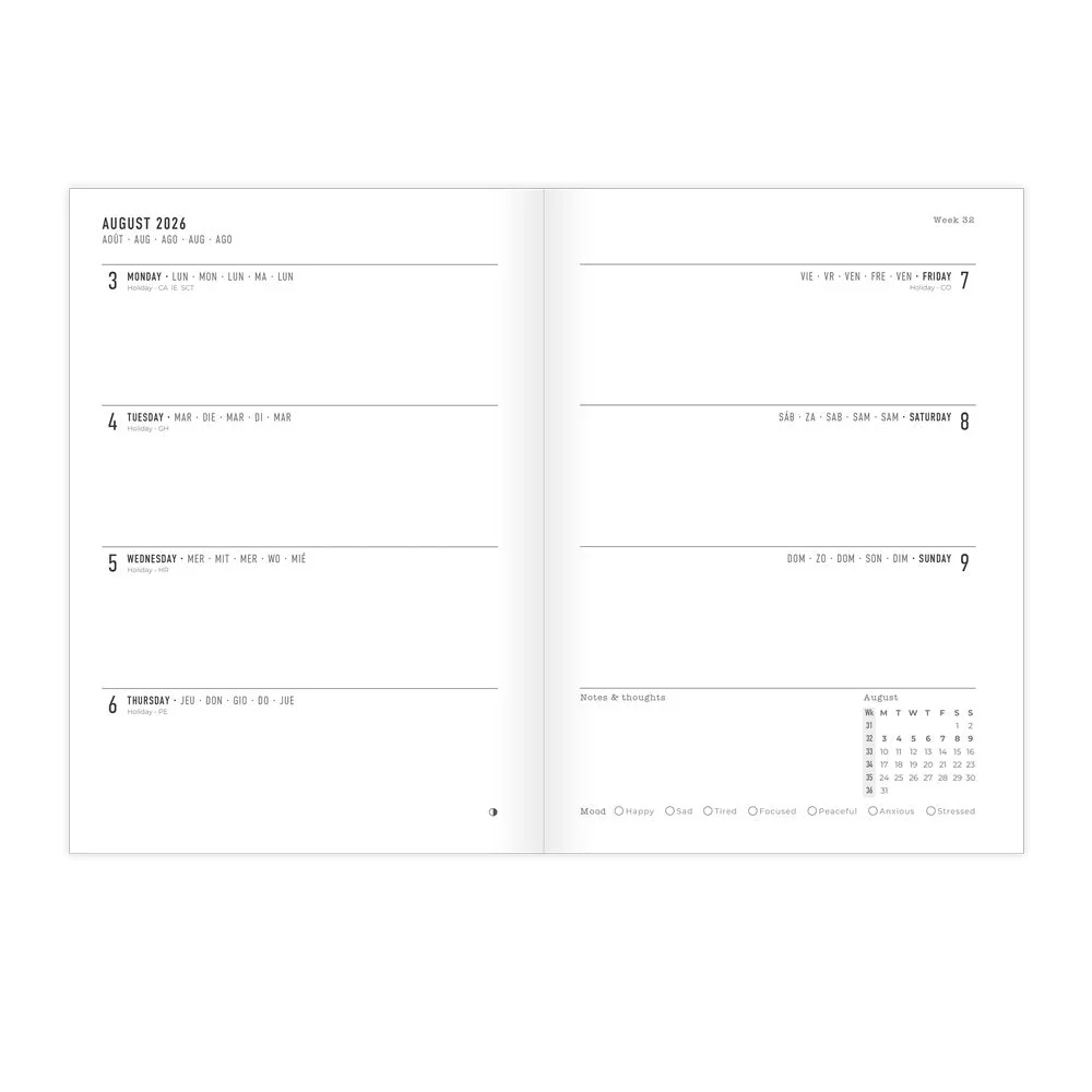 Citrus Academic Weekly Planner, A5, 2026 - 2027, Multilingual (27-031974, 27-031975) - Image 18