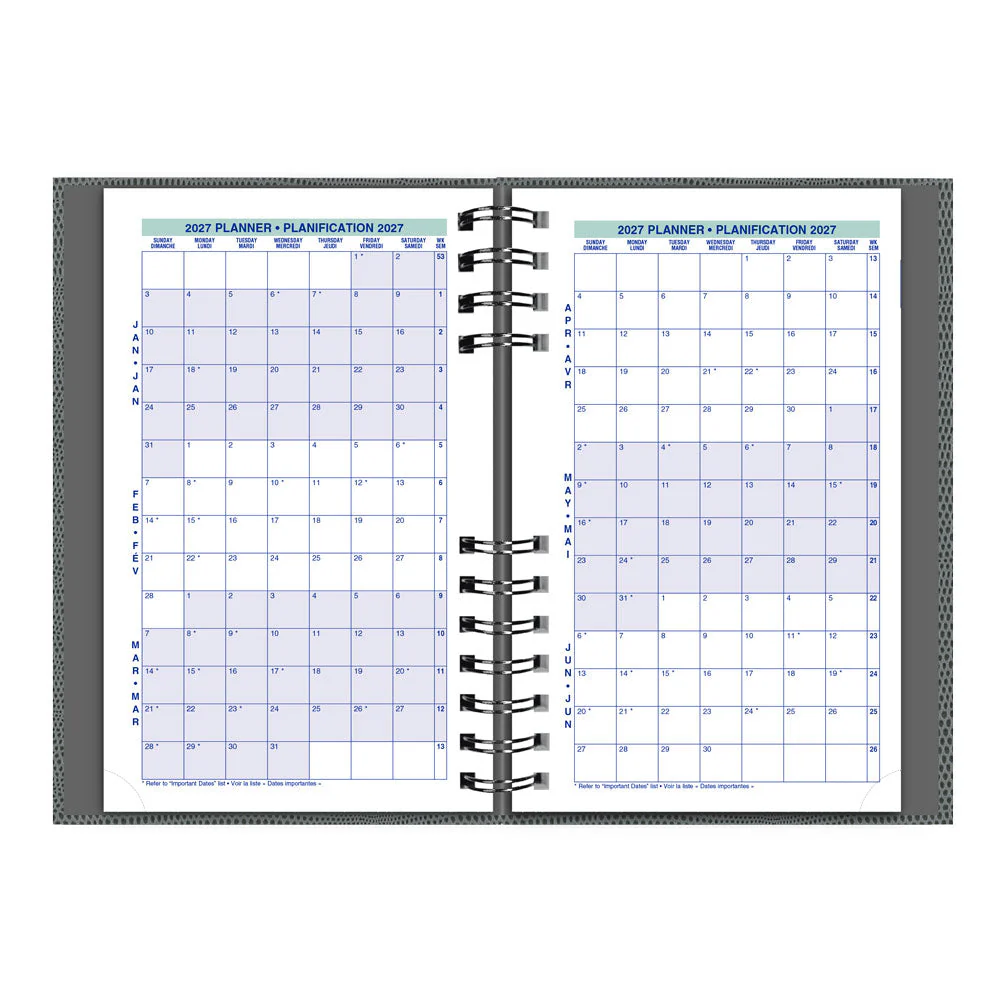 CoilPro™ Daily Appointment Book, 2027, Bilingual, Assorted (C1504CB.OST-27) - Image 7