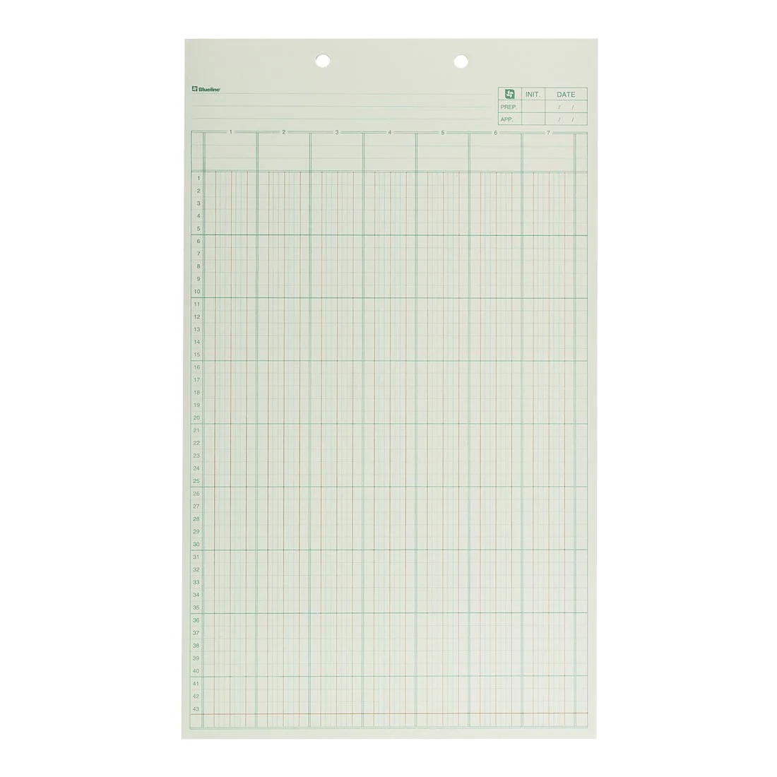 Columnar Pad - 7 Columns, A5307 - Image 3