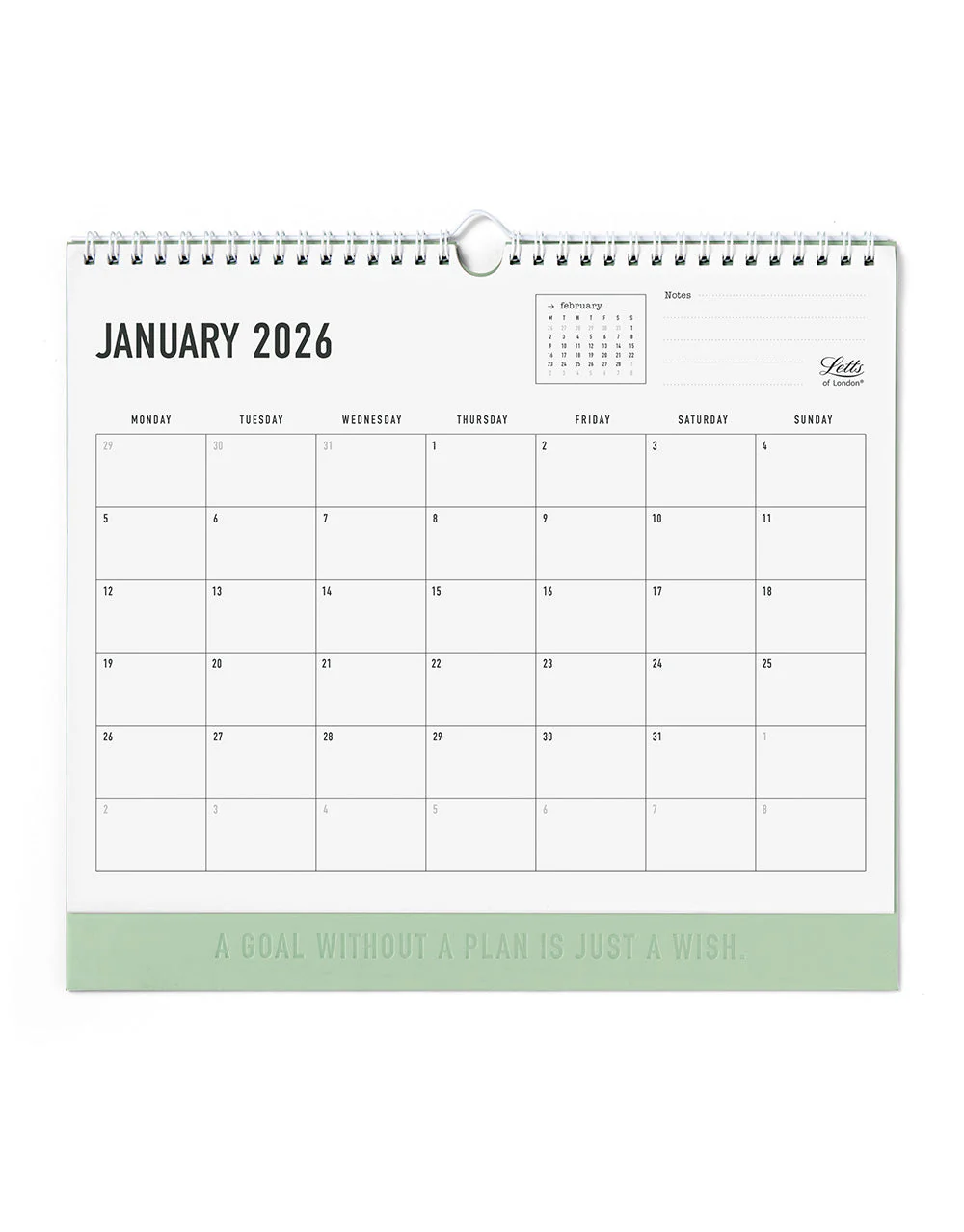 Conscious 2026 Wall Calendar Sage