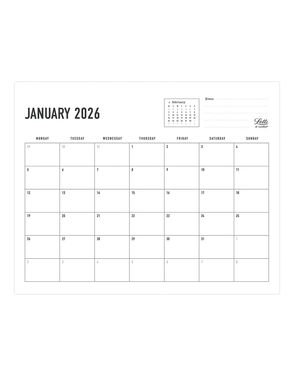 Conscious 2026 Wall Calendar Sage - Image 2