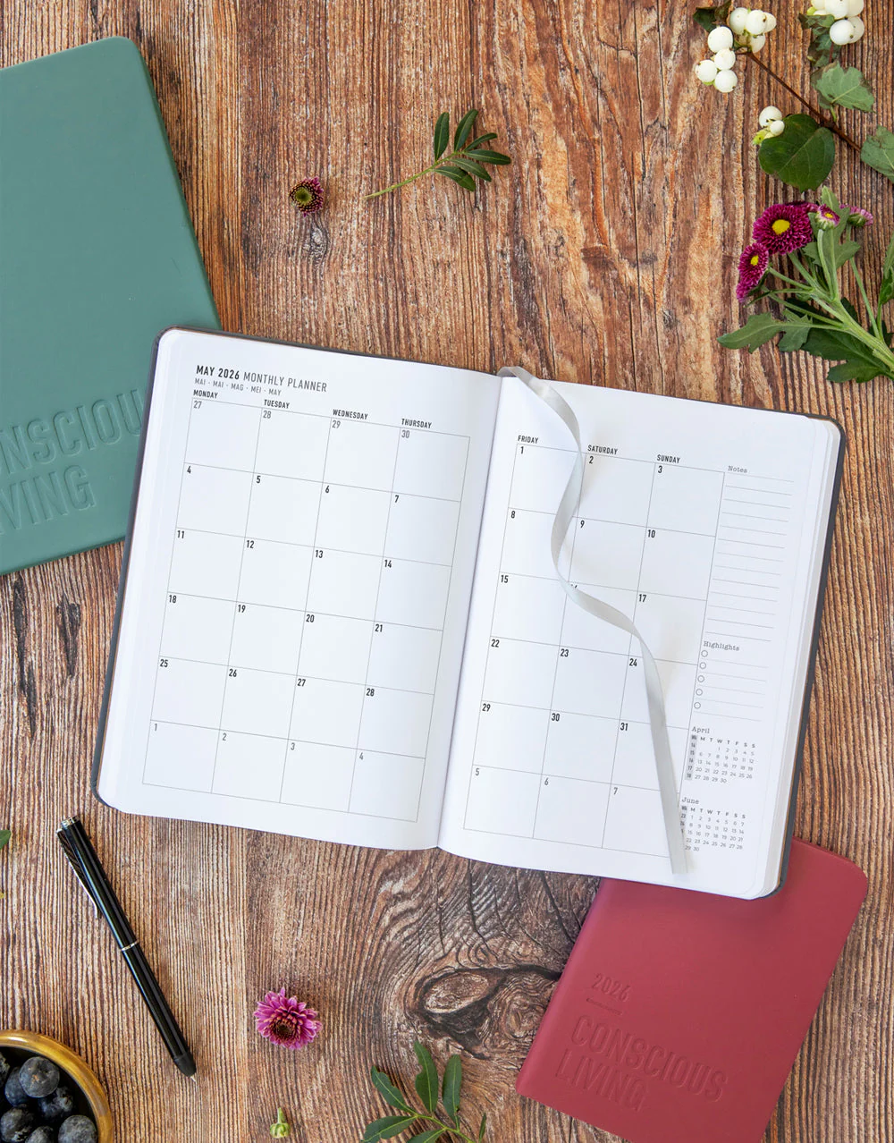 Conscious Evergreen A5 Week to View Planner 2026 - Multilanguage - Image 19