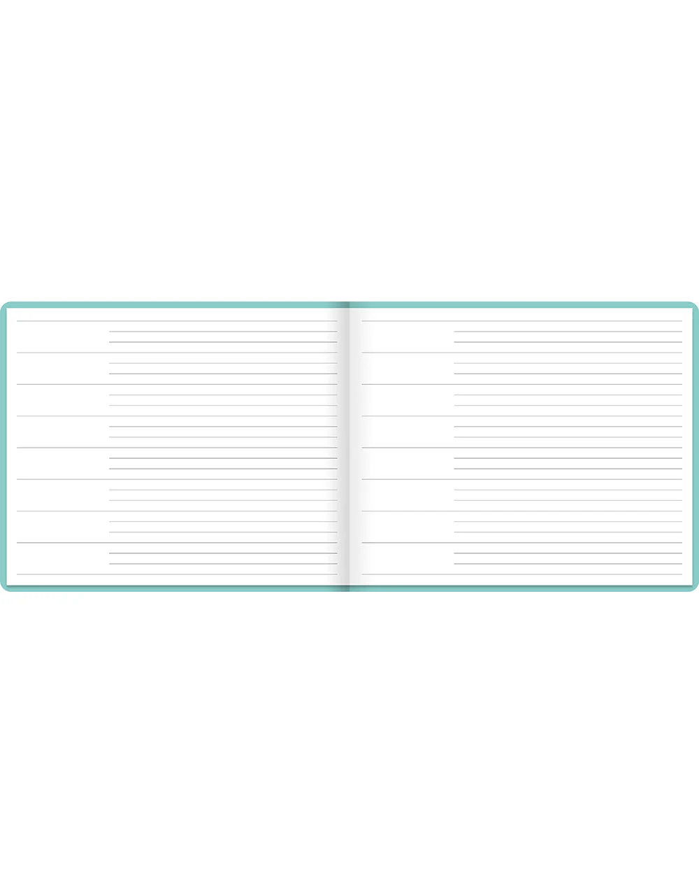 Dazzle Quarto Landscape Ruled Guest Book - Image 10