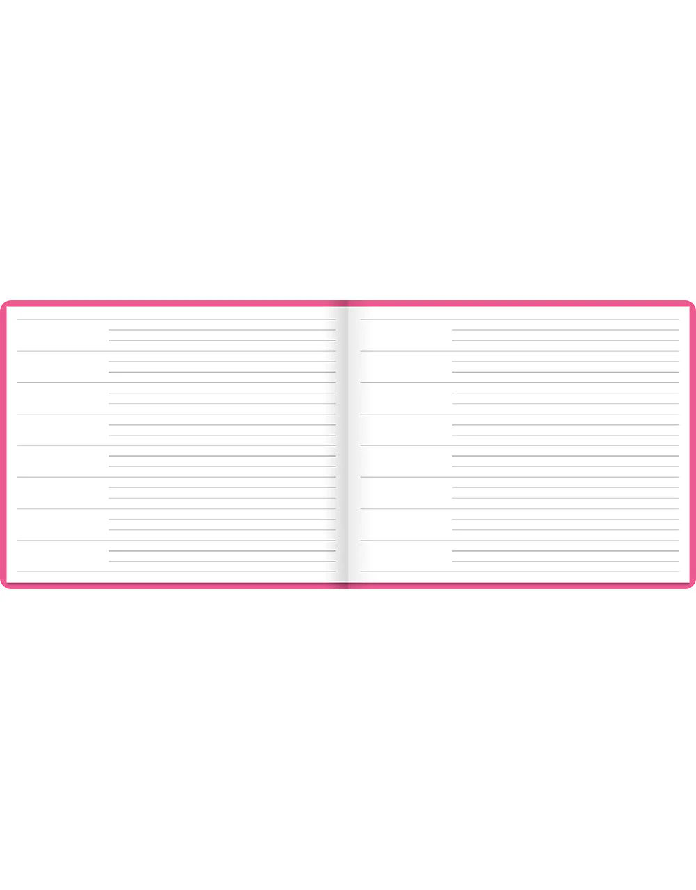 Dazzle Quarto Landscape Ruled Guest Book - Image 8