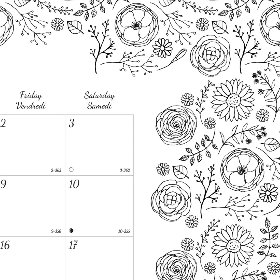 DoodlePlan™ Colouring Desk Pad 2026, Bilingual (C2917311B-26) - Image 3