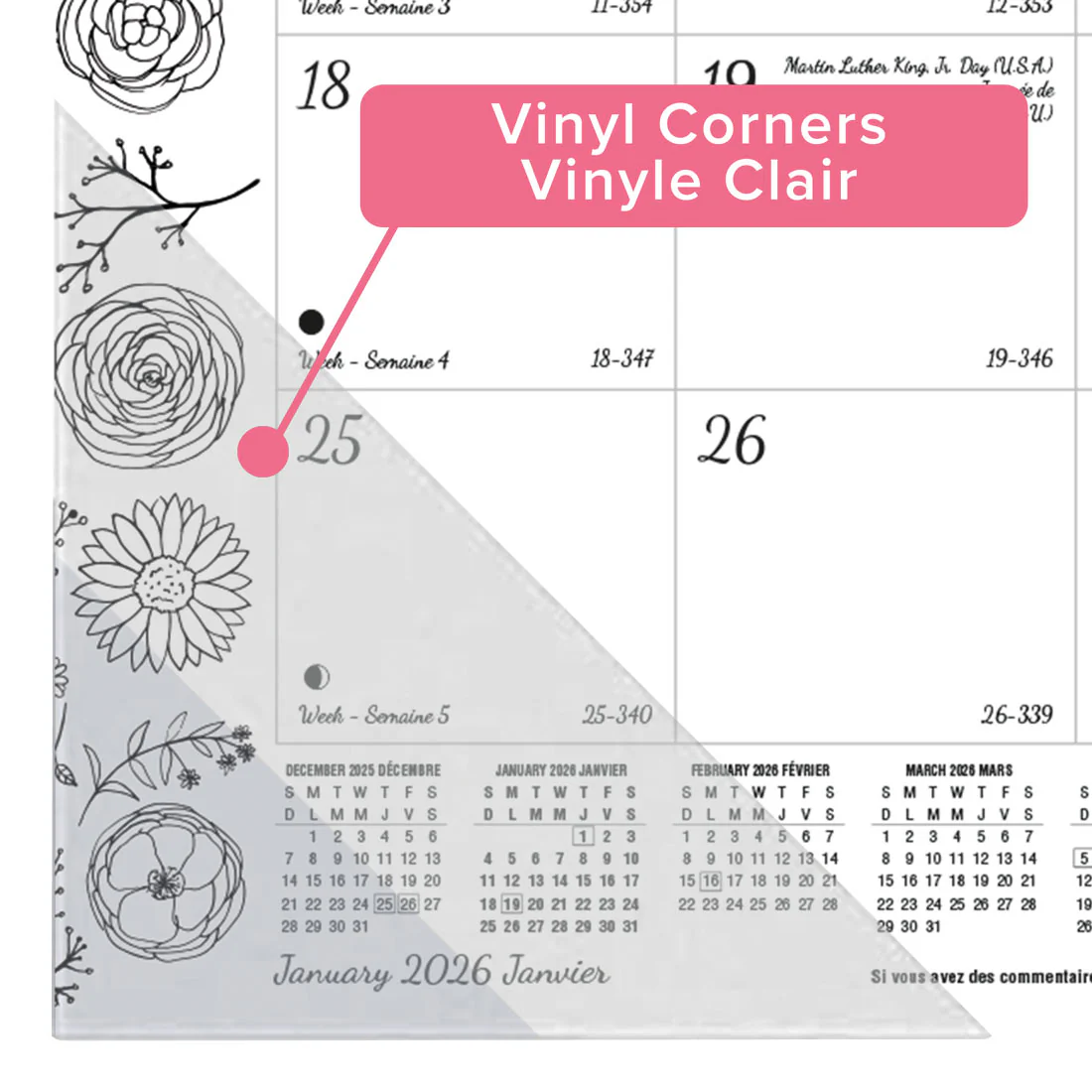 DoodlePlan™ Colouring Desk Pad 2026, Bilingual (C2917311B-26) - Image 4