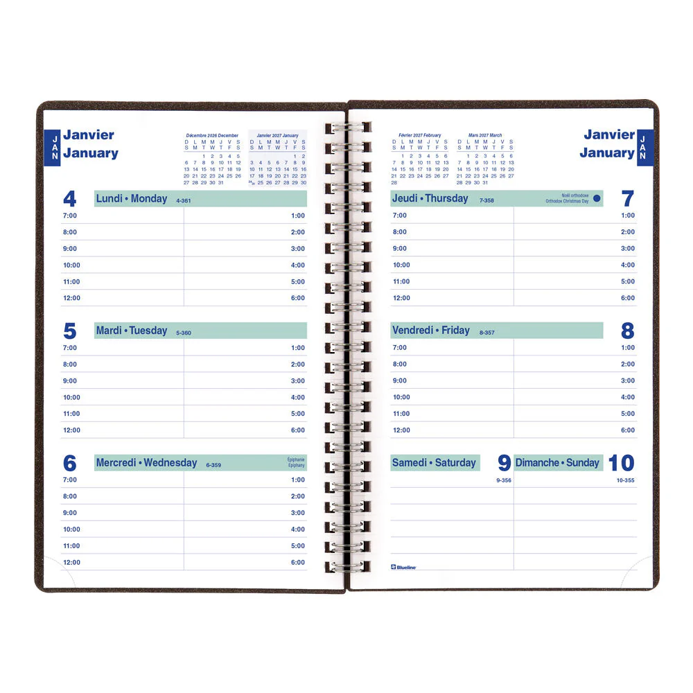 DuraFlex Weekly Appointment Book, 2027, Bilingual (C5075V.81BT-27) - Image 5