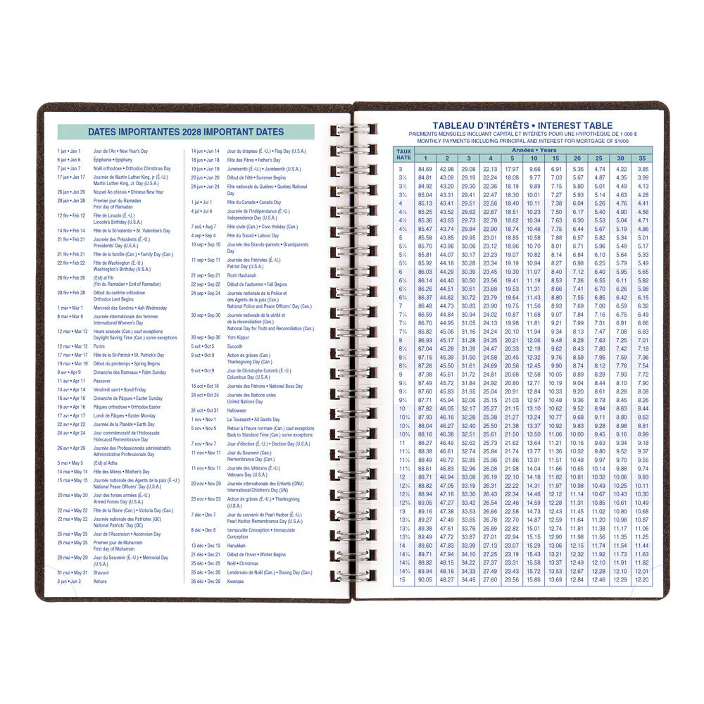 DuraFlex Weekly Appointment Book, 2027, Bilingual (C5075V.81BT-27) - Image 7