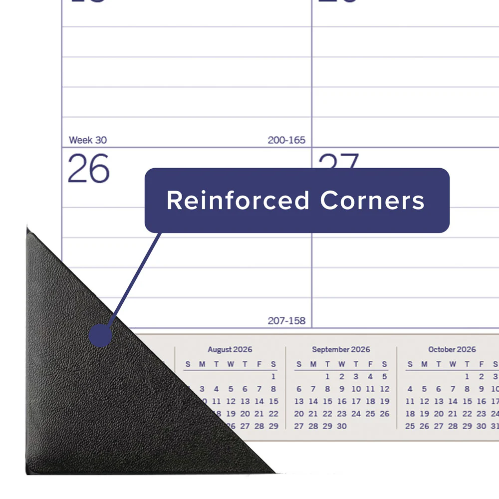 DuraGlobe™ Academic Monthly Desk Pad Calendar, Bamboo, 2026 - 2027, English (CA177227-27) - Image 5
