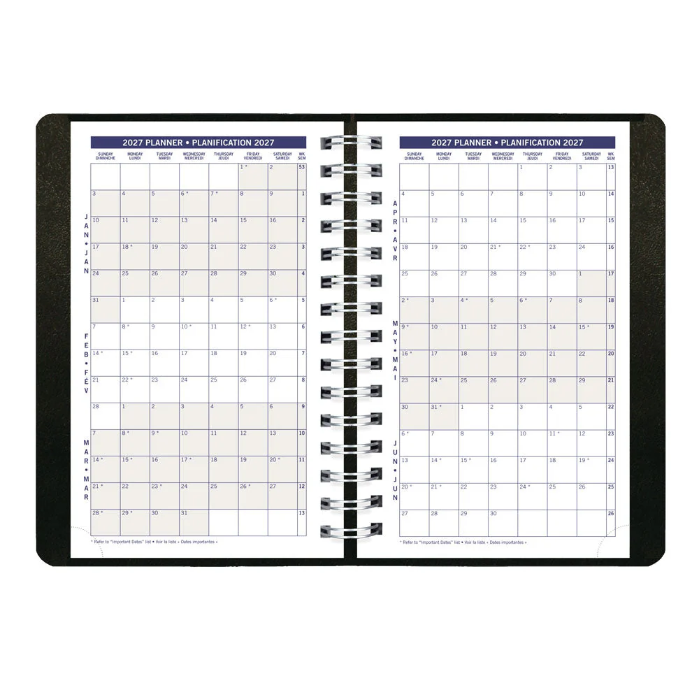 DuraGlobe™ Daily Appointment Book, 2027, Bilingual, Black (C210.21BT-27) - Image 4