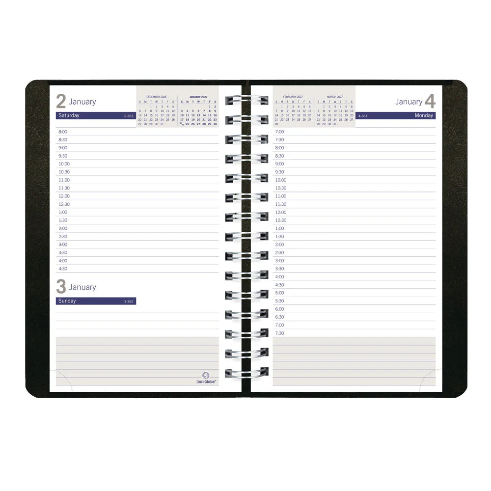 DuraGlobe™ Daily Appointment Book, 2027, English, Black (C210.21T-27) - Image 3